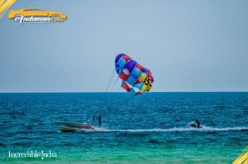 Parasailing at Havelock Elephanta Beach